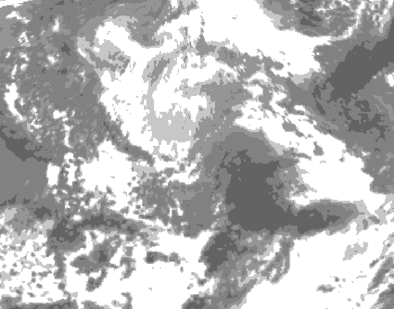 GDPS total cloud 054 hour forecast chart for Canada based on 2026/04/11 0000Z data
