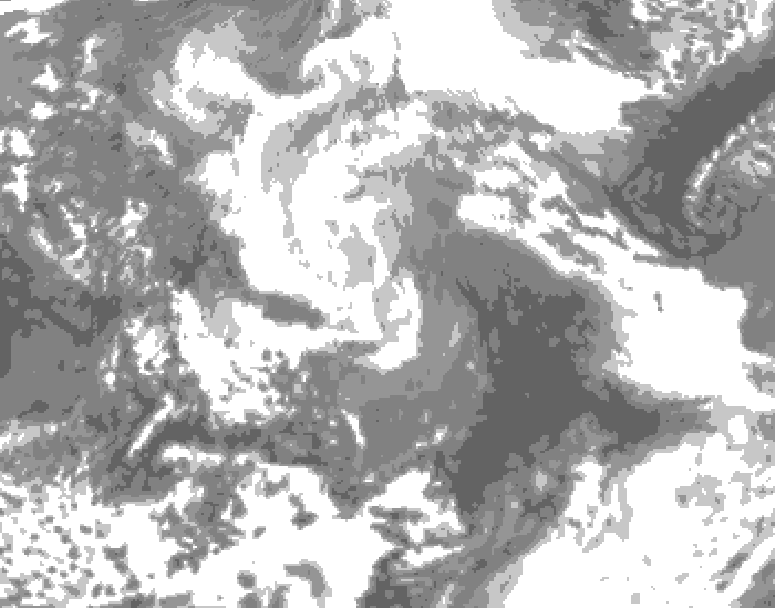 GDPS total cloud 060 hour forecast chart for Canada based on 2026/04/11 0000Z data