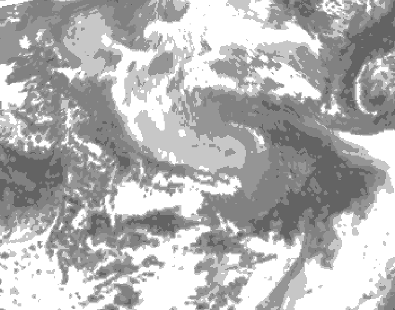 GDPS total cloud 072 hour forecast chart for Canada based on 2026/04/11 0000Z data
