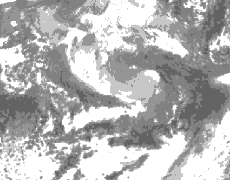 GDPS total cloud 078 hour forecast chart for Canada based on 2026/04/11 0000Z data