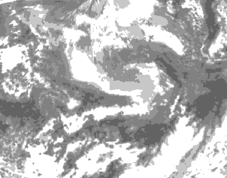 GDPS total cloud 084 hour forecast chart for Canada based on 2026/04/11 0000Z data