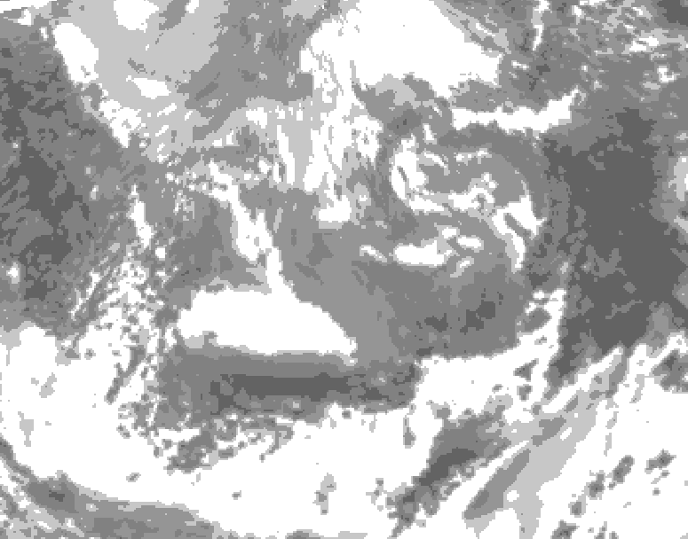 GDPS total cloud 144 hour forecast chart for Canada based on 2026/04/11 0000Z data