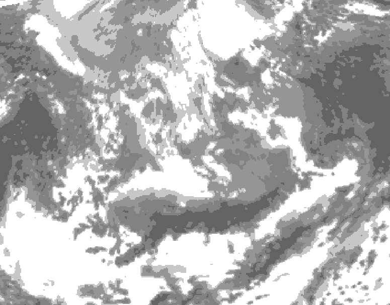 GDPS total cloud 156 hour forecast chart for Canada based on 2026/04/11 0000Z data