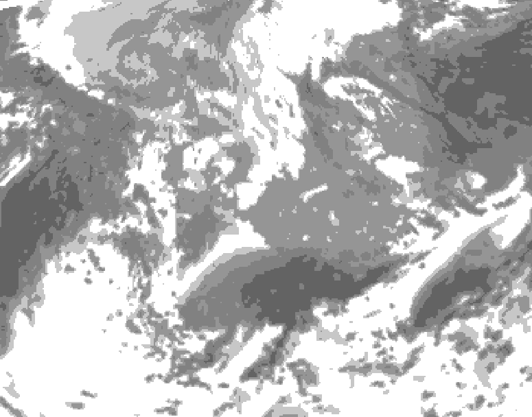 GDPS total cloud 168 hour forecast chart for Canada based on 2026/04/11 0000Z data