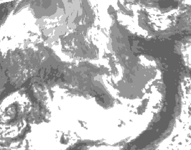 GDPS total cloud 228 hour forecast chart for Canada based on 2026/04/11 0000Z data