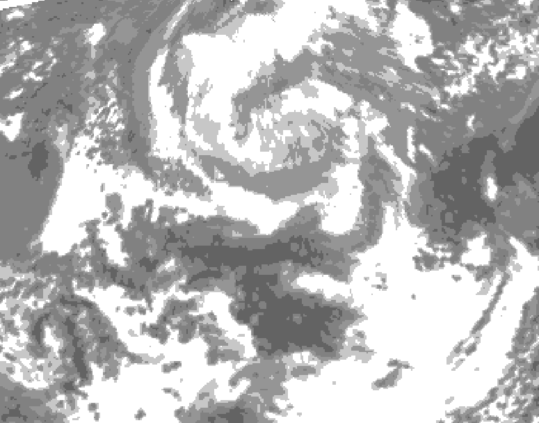 GDPS total cloud 018 hour forecast chart for Canada based on 2026/04/11 1200Z data