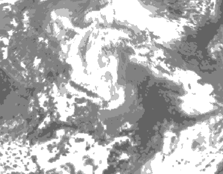 GDPS total cloud 048 hour forecast chart for Canada based on 2026/04/11 1200Z data
