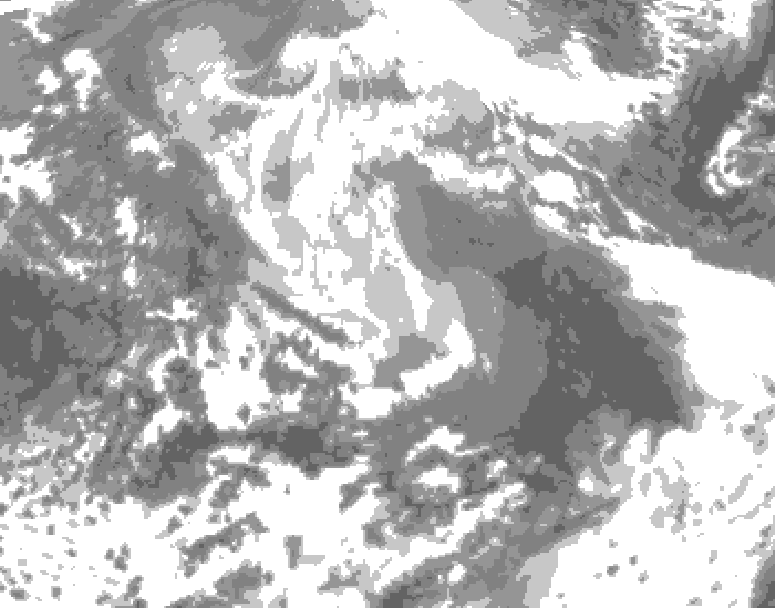 GDPS total cloud 054 hour forecast chart for Canada based on 2026/04/11 1200Z data