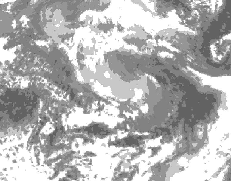 GDPS total cloud 060 hour forecast chart for Canada based on 2026/04/11 1200Z data