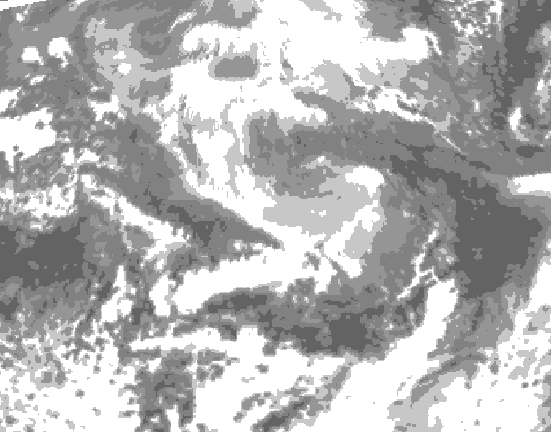 GDPS total cloud 066 hour forecast chart for Canada based on 2026/04/11 1200Z data