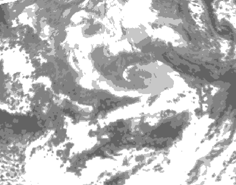 GDPS total cloud 078 hour forecast chart for Canada based on 2026/04/11 1200Z data