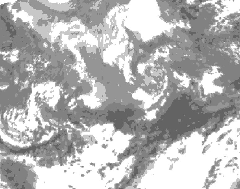 GDPS total cloud 108 hour forecast chart for Canada based on 2026/04/11 1200Z data