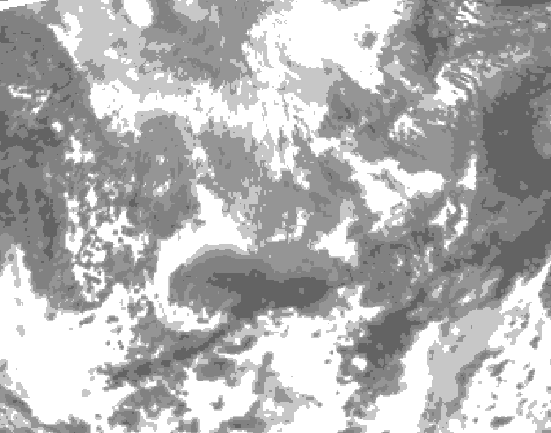 GDPS total cloud 138 hour forecast chart for Canada based on 2026/04/11 1200Z data