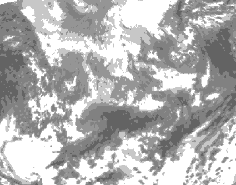 GDPS total cloud 144 hour forecast chart for Canada based on 2026/04/11 1200Z data