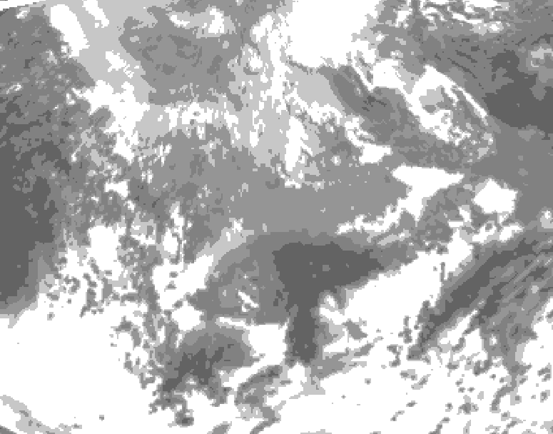 GDPS total cloud 156 hour forecast chart for Canada based on 2026/04/11 1200Z data