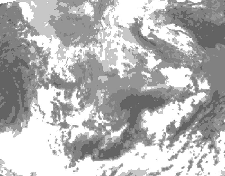GDPS total cloud 162 hour forecast chart for Canada based on 2026/04/11 1200Z data