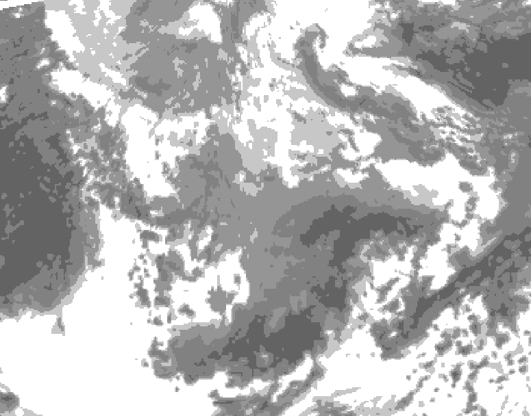 GDPS total cloud 168 hour forecast chart for Canada based on 2026/04/11 1200Z data