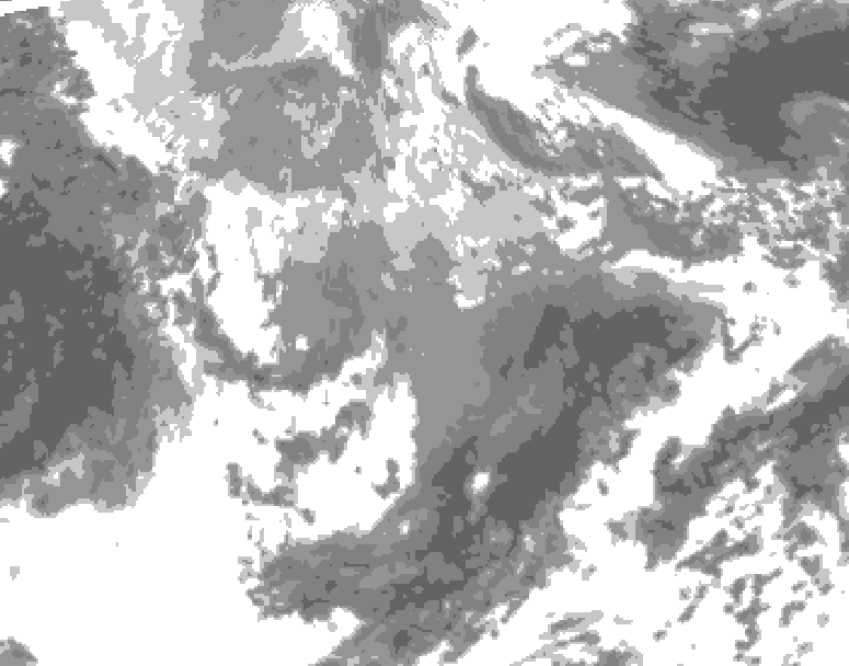 GDPS total cloud 174 hour forecast chart for Canada based on 2026/04/11 1200Z data
