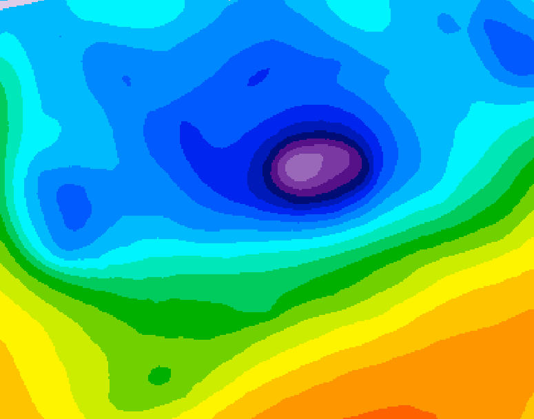 GDPS 500 millibar geopotential height 066 hour forecast chart for Canada based on 2026/04/12 0000Z data