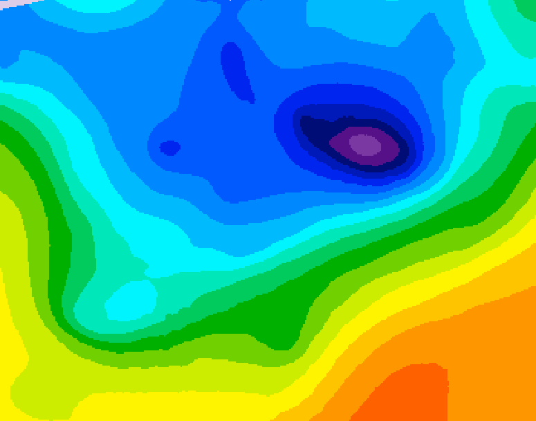 GDPS 500 millibar geopotential height 108 hour forecast chart for Canada based on 2026/04/12 0000Z data