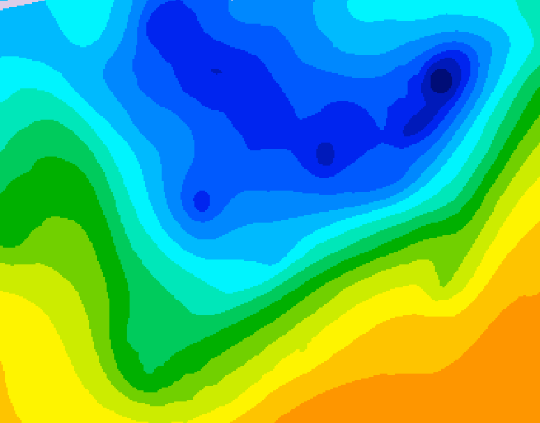 GDPS 500 millibar geopotential height 144 hour forecast chart for Canada based on 2026/04/12 0000Z data