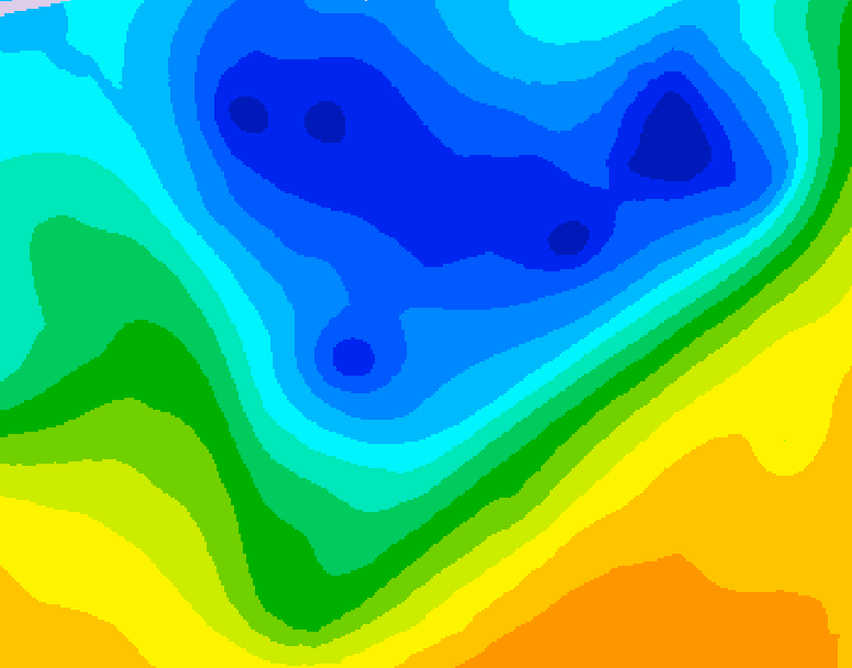 GDPS 500 millibar geopotential height 162 hour forecast chart for Canada based on 2026/04/12 0000Z data
