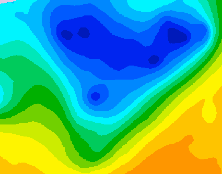 GDPS 500 millibar geopotential height 168 hour forecast chart for Canada based on 2026/04/12 0000Z data