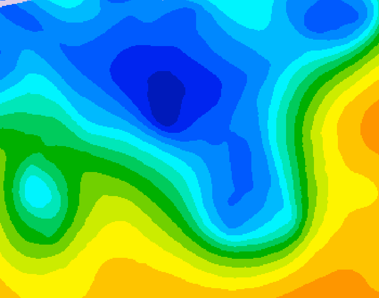 GDPS 500 millibar geopotential height 210 hour forecast chart for Canada based on 2026/04/12 0000Z data