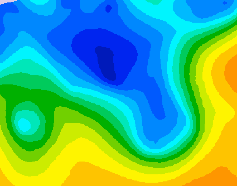 GDPS 500 millibar geopotential height 216 hour forecast chart for Canada based on 2026/04/12 0000Z data