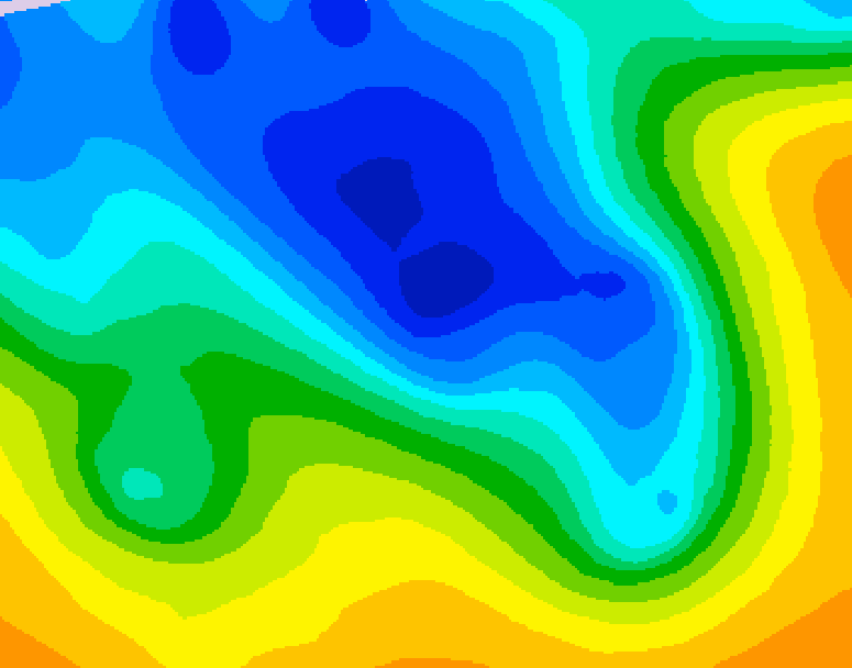 GDPS 500 millibar geopotential height 234 hour forecast chart for Canada based on 2026/04/12 0000Z data