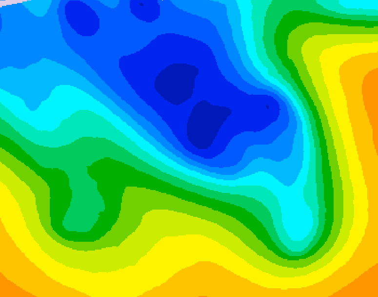 GDPS 500 millibar geopotential height 240 hour forecast chart for Canada based on 2026/04/12 0000Z data