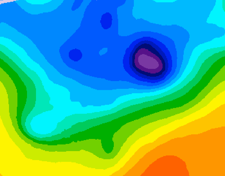GDPS 500 millibar geopotential height 090 hour forecast chart for Canada based on 2026/04/12 1200Z data