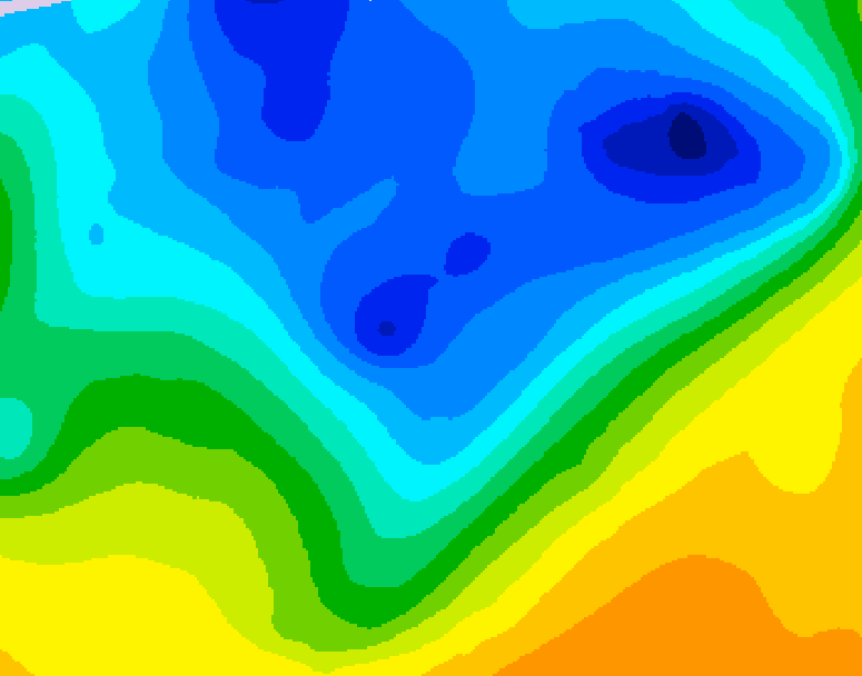 GDPS 500 millibar geopotential height 156 hour forecast chart for Canada based on 2026/04/12 1200Z data