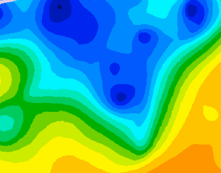 GDPS 500 millibar geopotential height 180 hour forecast chart for Canada based on 2026/04/12 1200Z data