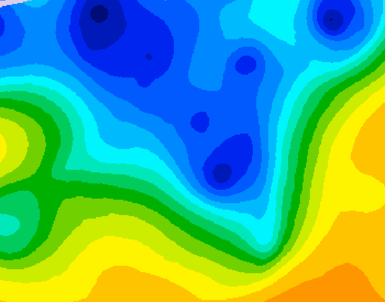 GDPS 500 millibar geopotential height 186 hour forecast chart for Canada based on 2026/04/12 1200Z data