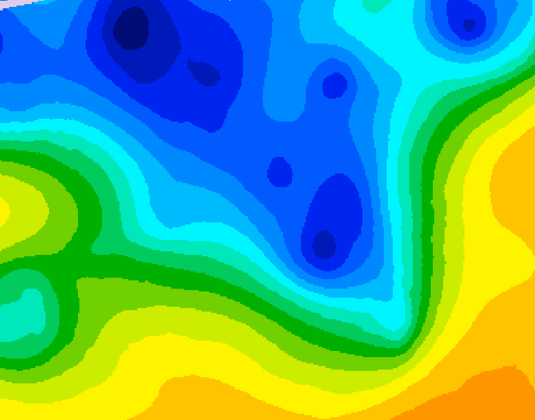 GDPS 500 millibar geopotential height 192 hour forecast chart for Canada based on 2026/04/12 1200Z data