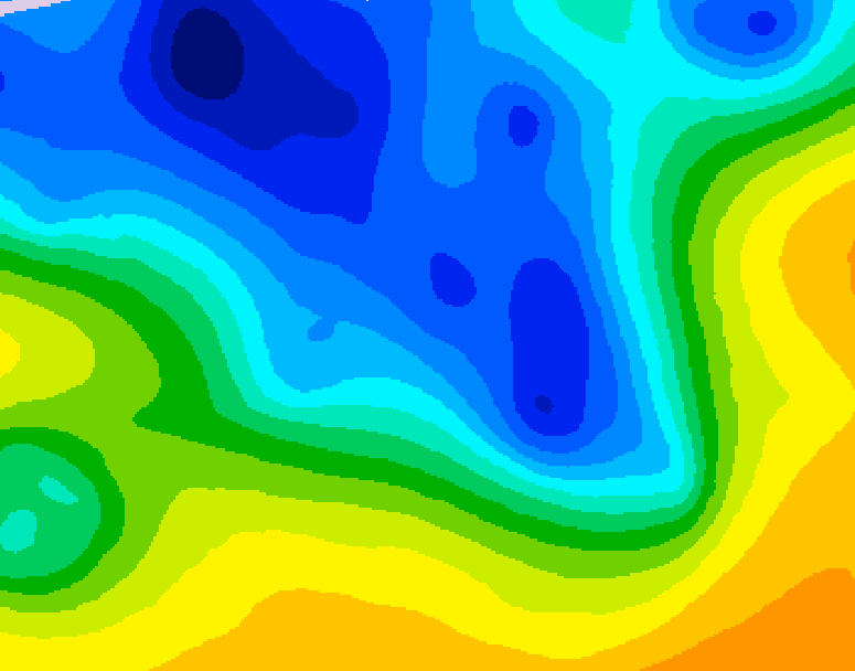 GDPS 500 millibar geopotential height 198 hour forecast chart for Canada based on 2026/04/12 1200Z data
