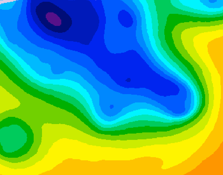 GDPS 500 millibar geopotential height 216 hour forecast chart for Canada based on 2026/04/12 1200Z data