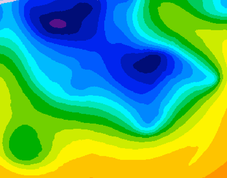 GDPS 500 millibar geopotential height 234 hour forecast chart for Canada based on 2026/04/12 1200Z data