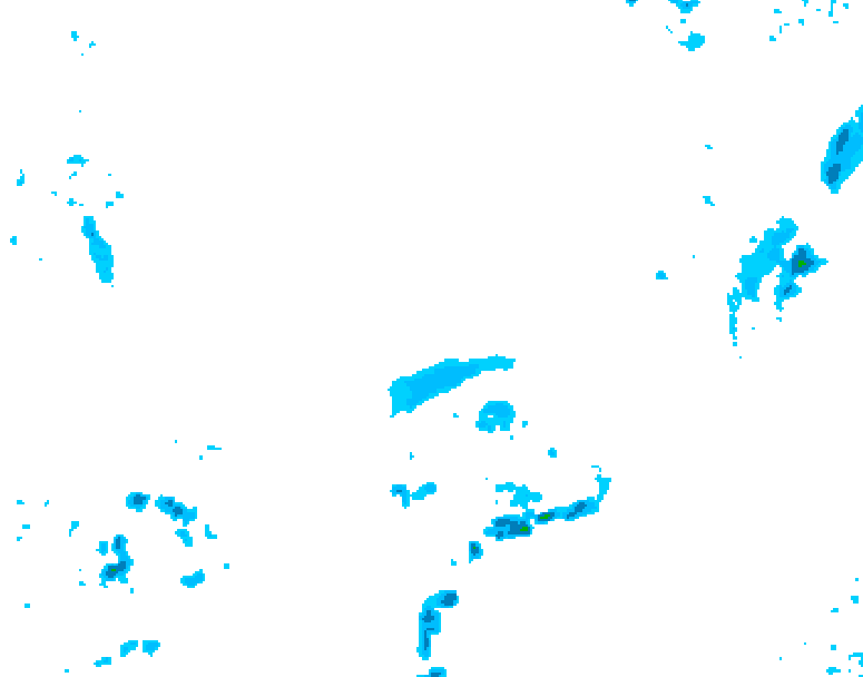 GDPS precipitation 018 hour forecast chart for Canada based on 2026/04/12 0000Z data