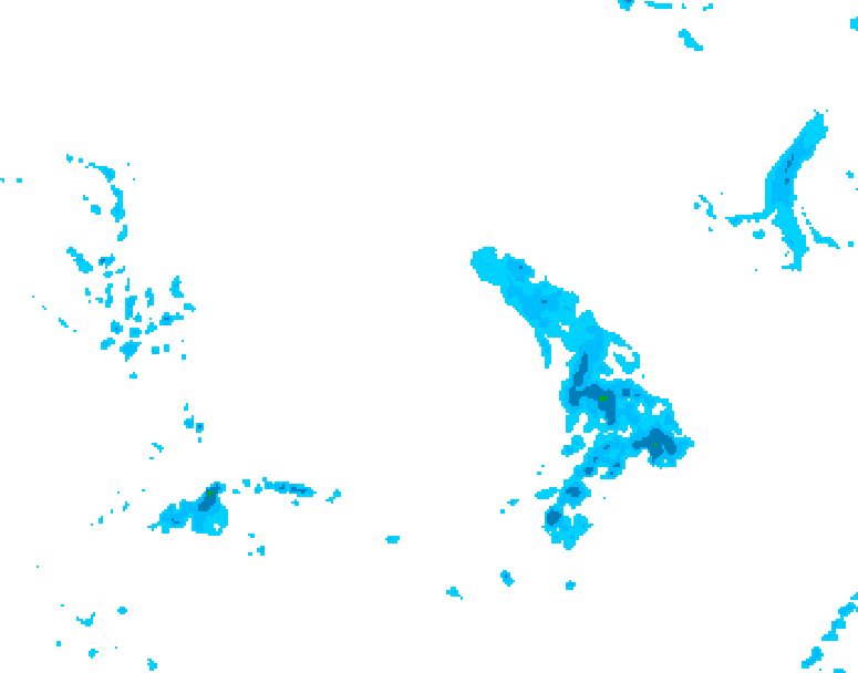 GDPS precipitation 036 hour forecast chart for Canada based on 2026/04/12 0000Z data