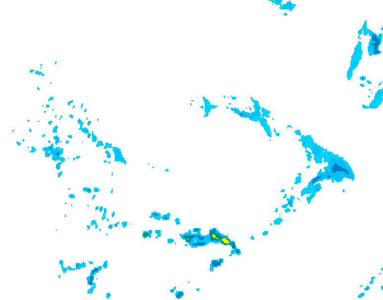 GDPS precipitation 048 hour forecast chart for Canada based on 2026/04/12 0000Z data