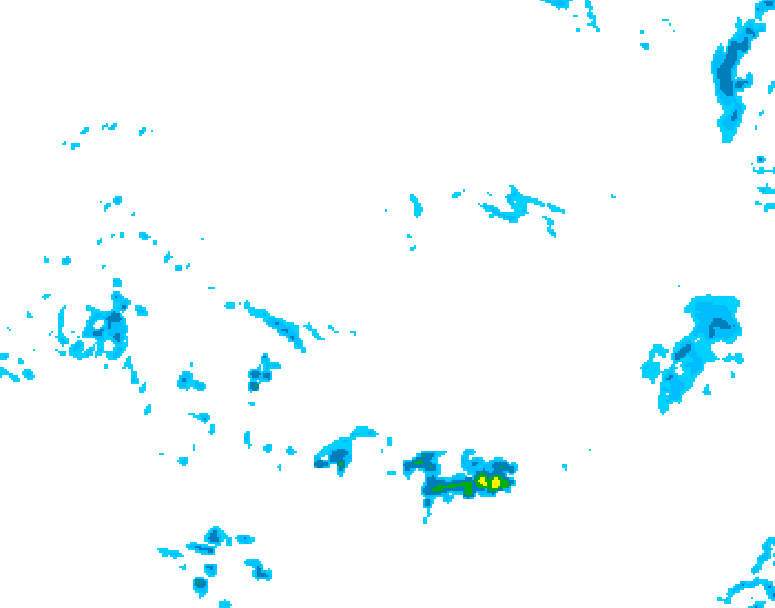 GDPS precipitation 054 hour forecast chart for Canada based on 2026/04/12 0000Z data