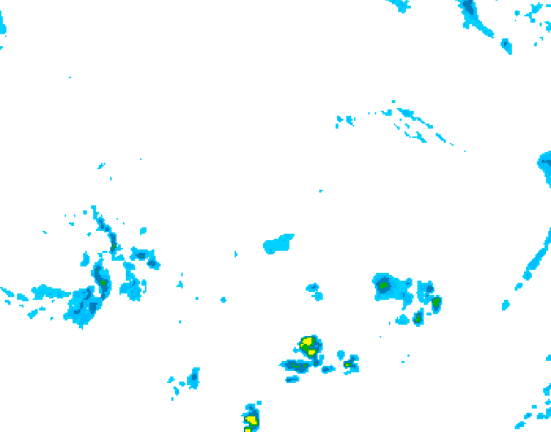 GDPS precipitation 072 hour forecast chart for Canada based on 2026/04/12 0000Z data