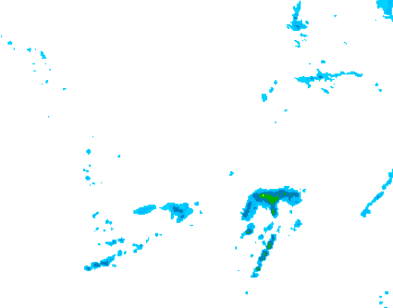 GDPS precipitation 120 hour forecast chart for Canada based on 2026/04/12 0000Z data