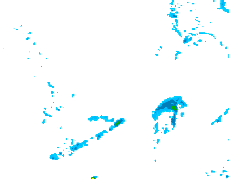GDPS precipitation 126 hour forecast chart for Canada based on 2026/04/12 0000Z data
