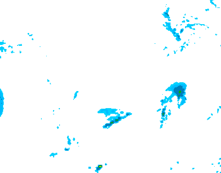 GDPS precipitation 132 hour forecast chart for Canada based on 2026/04/12 0000Z data