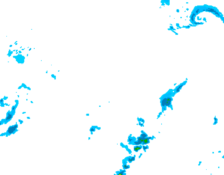 GDPS precipitation 174 hour forecast chart for Canada based on 2026/04/12 0000Z data