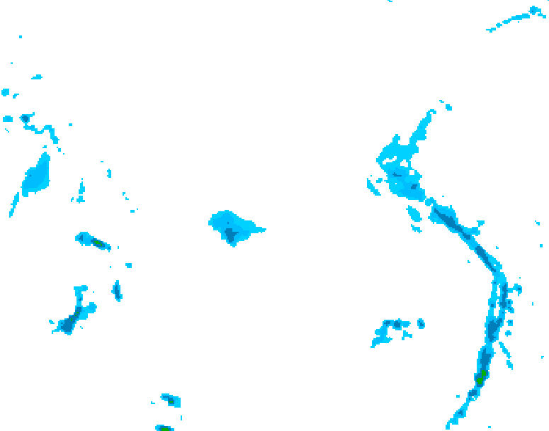 GDPS precipitation 222 hour forecast chart for Canada based on 2026/04/12 0000Z data