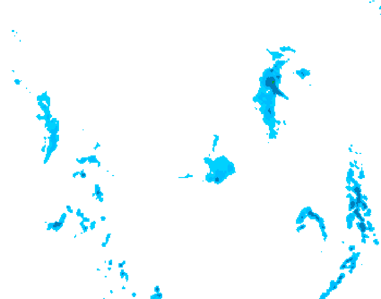 GDPS precipitation 234 hour forecast chart for Canada based on 2026/04/12 0000Z data